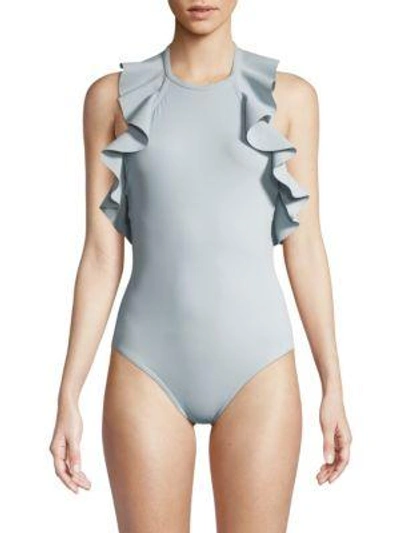 Karla Colletto Swim One-piece Zaha Swimsuit In Powder Blue