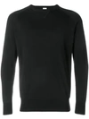 Aspesi Round Neck Sweatshirt In Black