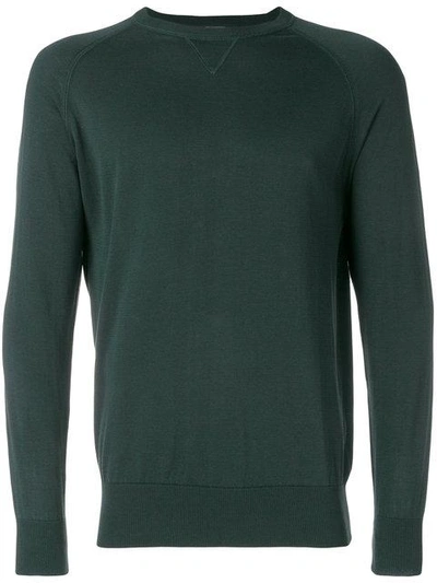 Aspesi Round Neck Sweatshirt - Green In Green