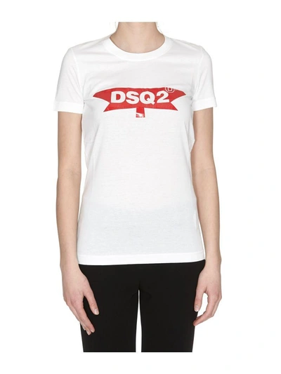 Dsquared2 Printed T-shirt In 100c