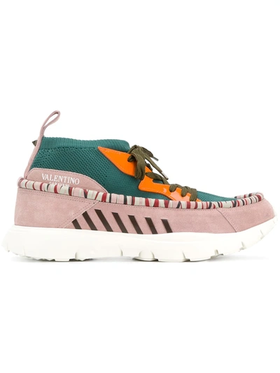 Valentino Heroes Tribe Sneakers In Green