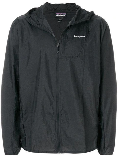 Patagonia Zipped Hooded Jacket In Black