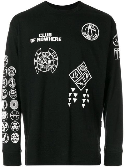 Ktz Scout Patch 003 Print Long Sleeve T In Black