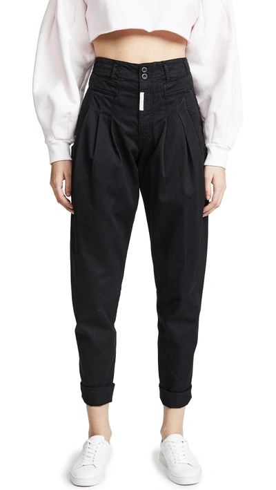 One By Zcavaricci One By Cateye Trousers In Black