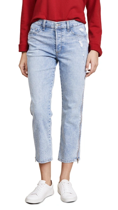 Siwy Cheryl Retro Cropped Jeans With Side Zip In In Too Deep