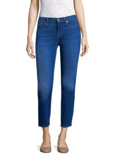7 For All Mankind Roxanne Ankle Jeans In Blue Manhattan