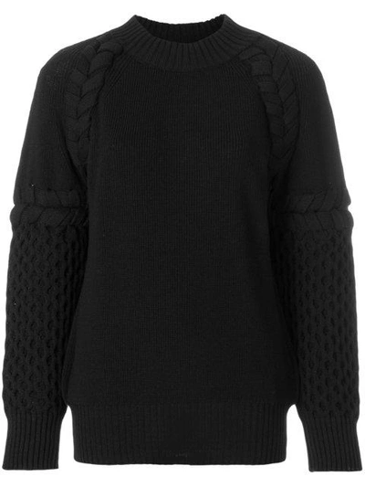 Sacai Textured-knit Sweater