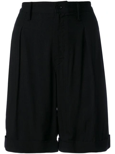 Yohji Yamamoto Tailored Shorts In Black