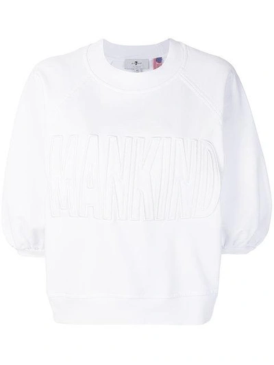 7 For All Mankind Embroidered Logo Sweatshirt