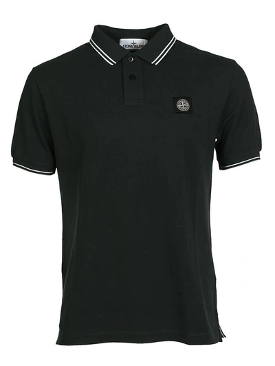 Stone Island Classic Polo Top In Grigio