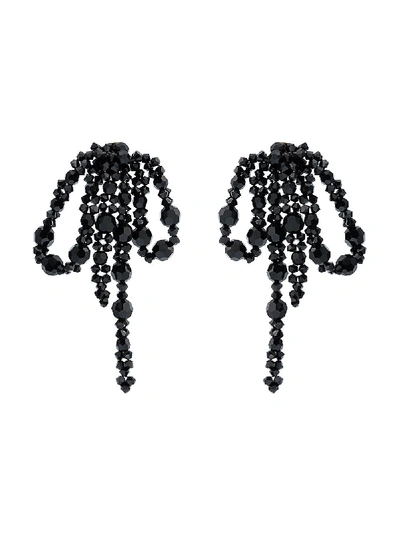 Simone Rocha Crystal Embellished Bow Earrings