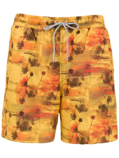 Lygia & Nanny Gil Swim Short In Yellow