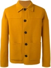 Ami Alexandre Mattiussi Buttoned Jacket Patch Pockets - Orange
