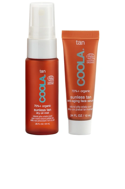 Coola Gradual Sunless Tan Anti-aging Face Serum And Dry Oil Mist In N,a