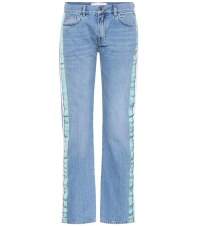 Victoria Victoria Beckham Low-rise Straight-leg Jeans In Blue