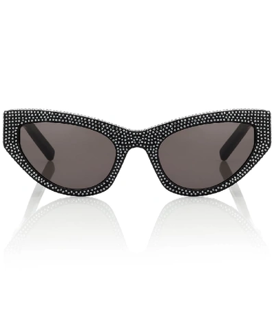 Saint Laurent New Wave 215 Grace Sunglasses In Black