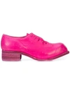 Guidi Wholecut Derby Shoes - Pink In Pink & Purple
