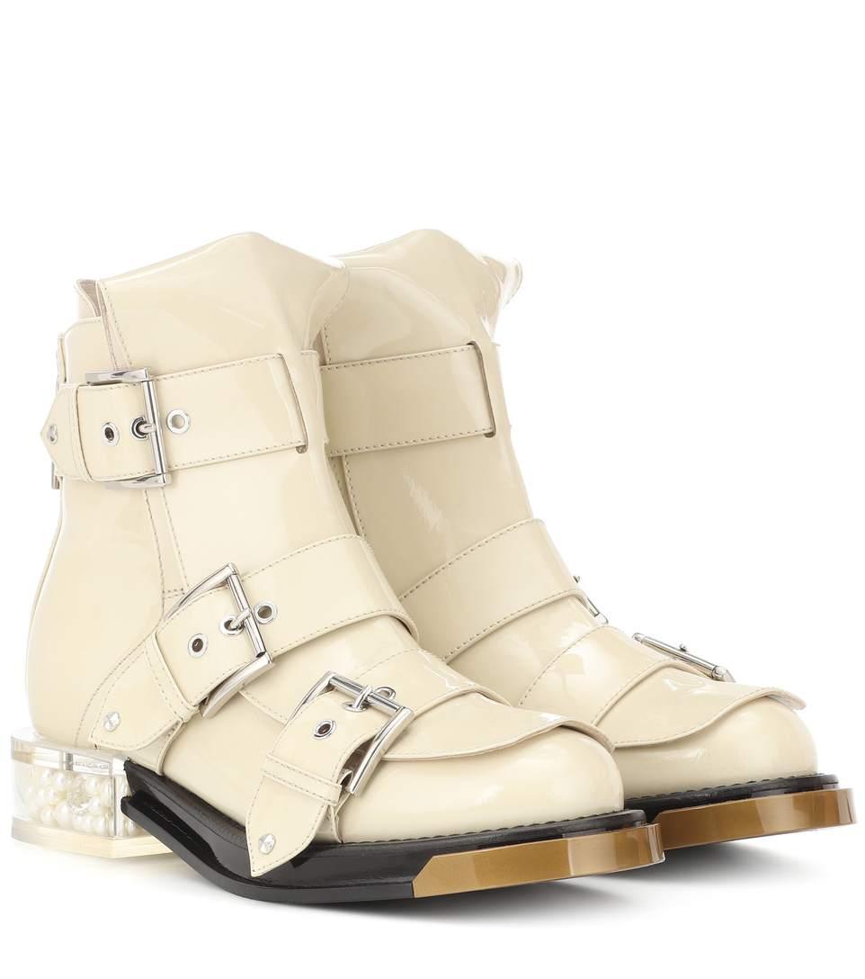 alexander mcqueen white boots