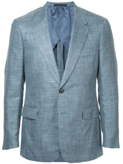 Gieves & Hawkes Classic Fitted Blazer In Blue