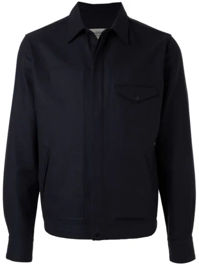 Kent & Curwen Classic Bomber Jacket In Blue
