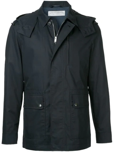 Gieves & Hawkes Zipped Light-weight Jacket In Blue