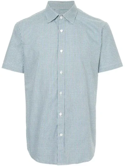 Gieves & Hawkes Gingham Shirt In Blue