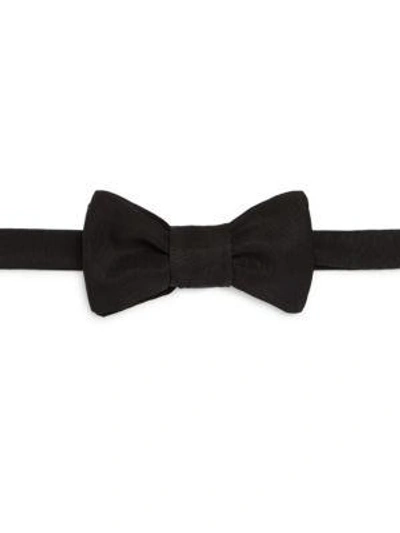 Kiton Grosgrain Silk Bow Tie In Black