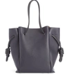 Loewe Women's Flamenco Knot Leather Tote In Midnight Blue