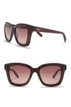 Ferragamo 53mm Square Sunglasses In Red