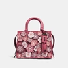 Coach Rogue 25 With Tea Rose In Washed Red/black Copper