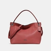 Coach Clarkson Hobo In Washed Red/dark Gunmetal