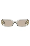 Miu Miu 51mm Rectangular Sunglasses In Grey