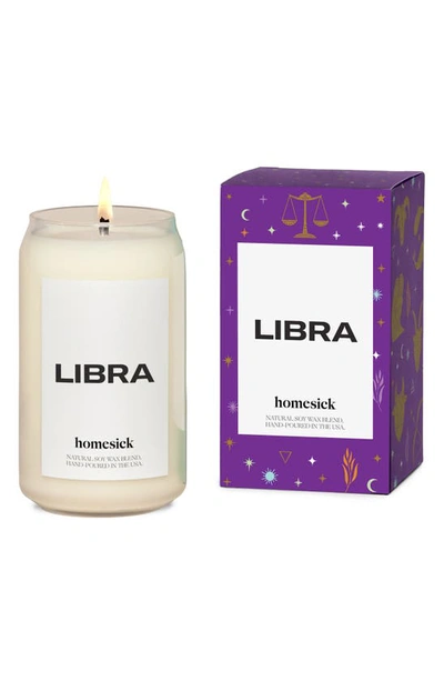 Homesick Astrological Sign Candle In White