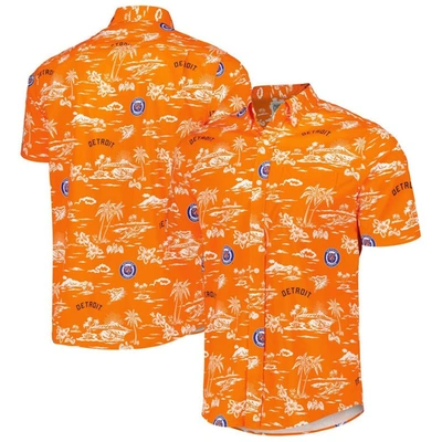 Reyn Spooner Orange Detroit Tigers Kekai Button-down Shirt