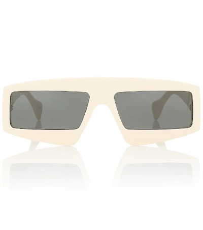 Gucci Rectangular-frame Acetate Sunglasses In White