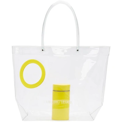 Building Block Ssense Exclusive Yellow Transparent Vinyl Peephole Tote