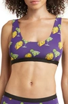 Meundies Print Bralette In Taco Chance On Me