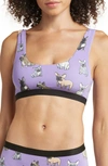 Meundies Print Bralette In Pardon My Frenchies