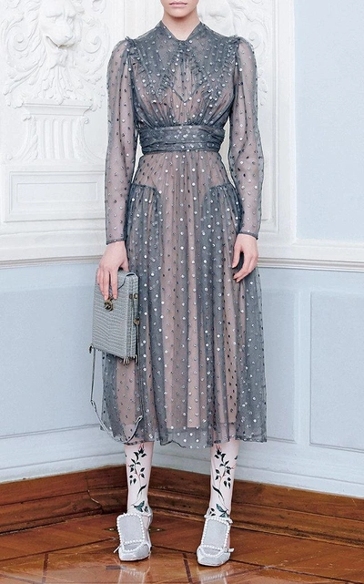 Alena Akhmadullina Tulle Midi Dress In Grey