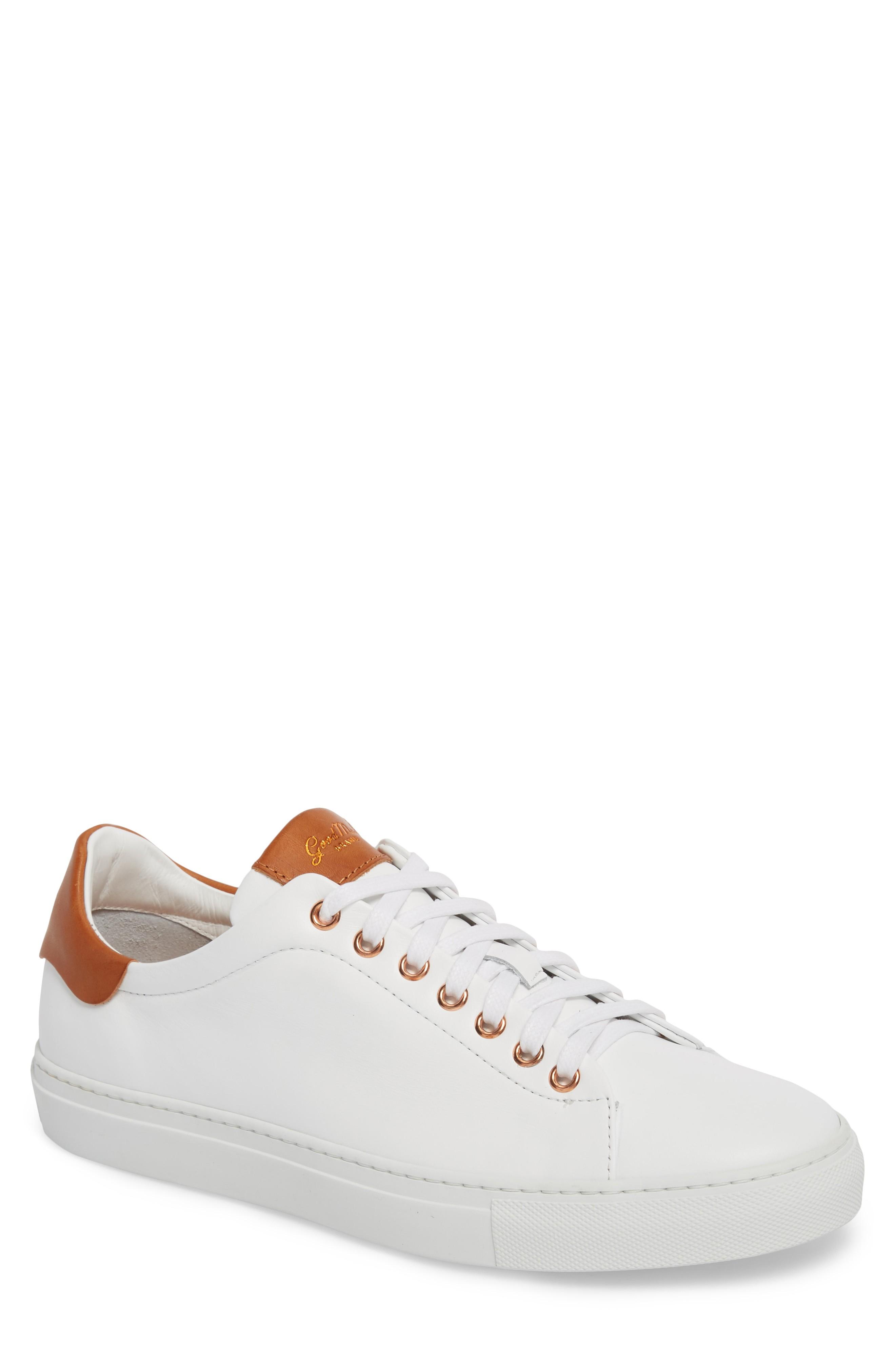 Good Man Brand Legend Low Top Sneaker In White/ Vachetta Leather ModeSens