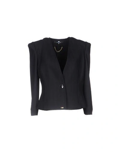 Elisabetta Franchi Sartorial Jacket In Black