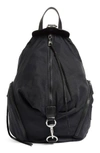 Rebecca Minkoff Julian Nylon Backpack - Black In Black/ Silver