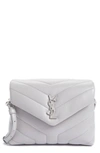 Saint Laurent Toy Loulou Calfskin Leather Crossbody Bag - Grey In Gris Souris