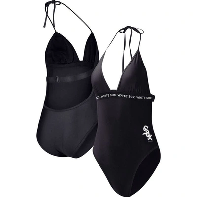 G-iii 4her By Carl Banks Black Chicago White Sox Full Count One-piece Swimsuit
