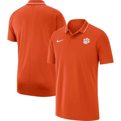 Nike Orange Clemson Tigers Coaches Performance Polo