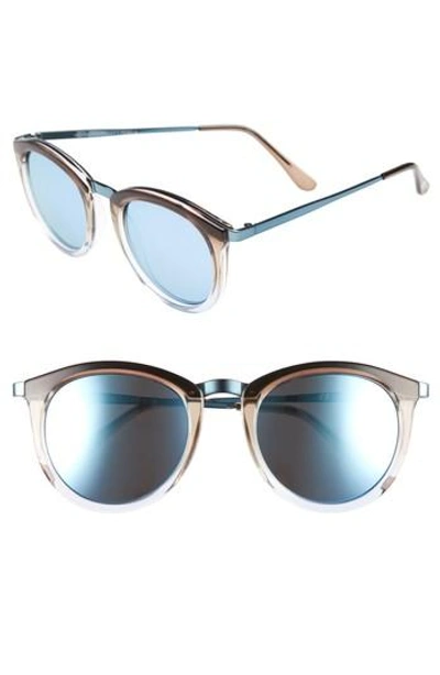 Le Specs No Smirking Limited 50mm Sunglasses In Coast/ Ice Blue