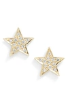 Dana Rebecca Designs 'julianne Himiko' Diamond Star Stud Earrings In Yellow Gold