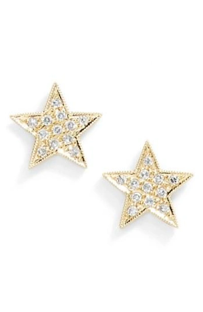 Dana Rebecca Designs 'julianne Himiko' Diamond Star Stud Earrings In Yellow Gold