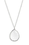 Ippolita 'wonderland' Large Teardrop Pendant Necklace (nordstrom Exclusive) In Sterling Silver- Clear Quartz