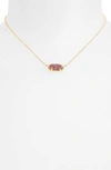 Kendra Scott Elisa Filigree Pendant Necklace In Multi Drusy/ Gold